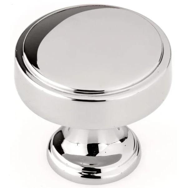 Transitional Knob, 1-9/16" D, Polished Nickel